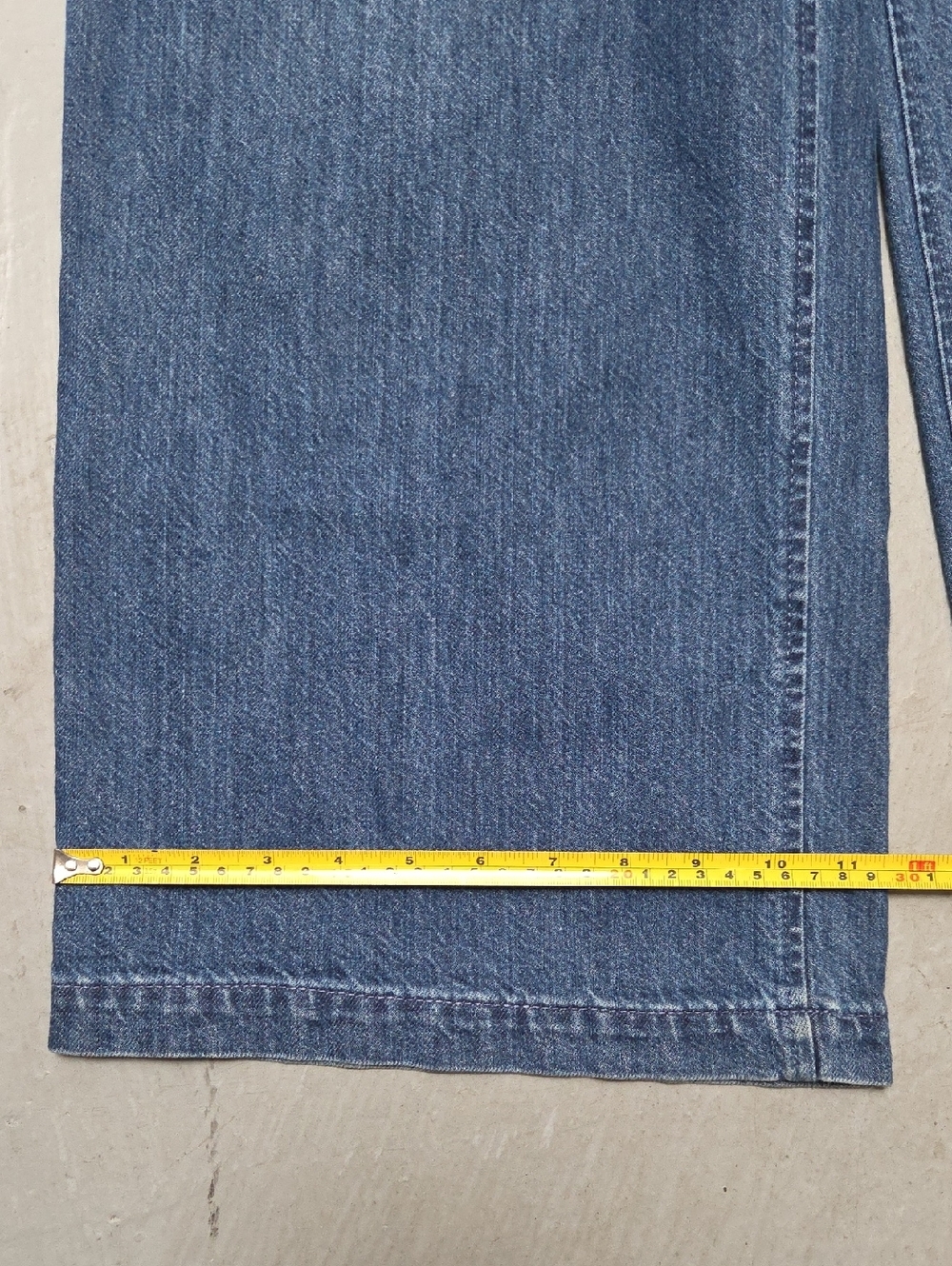 Gap 365 High Rise Wide Leg Denim Blue Jeans Sz 8 100% Cotton Zipper - Picture 8 of 11